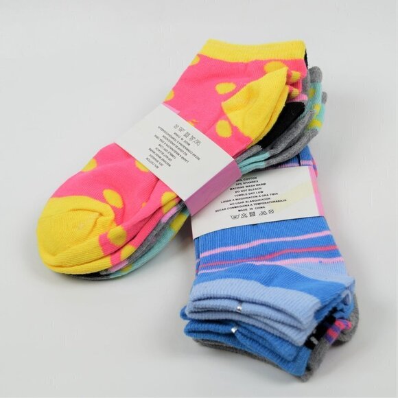 Nwt 6-Pairs Girl's Cotton Low Cut Socks Size: 6-8 - Picture 4 of 4